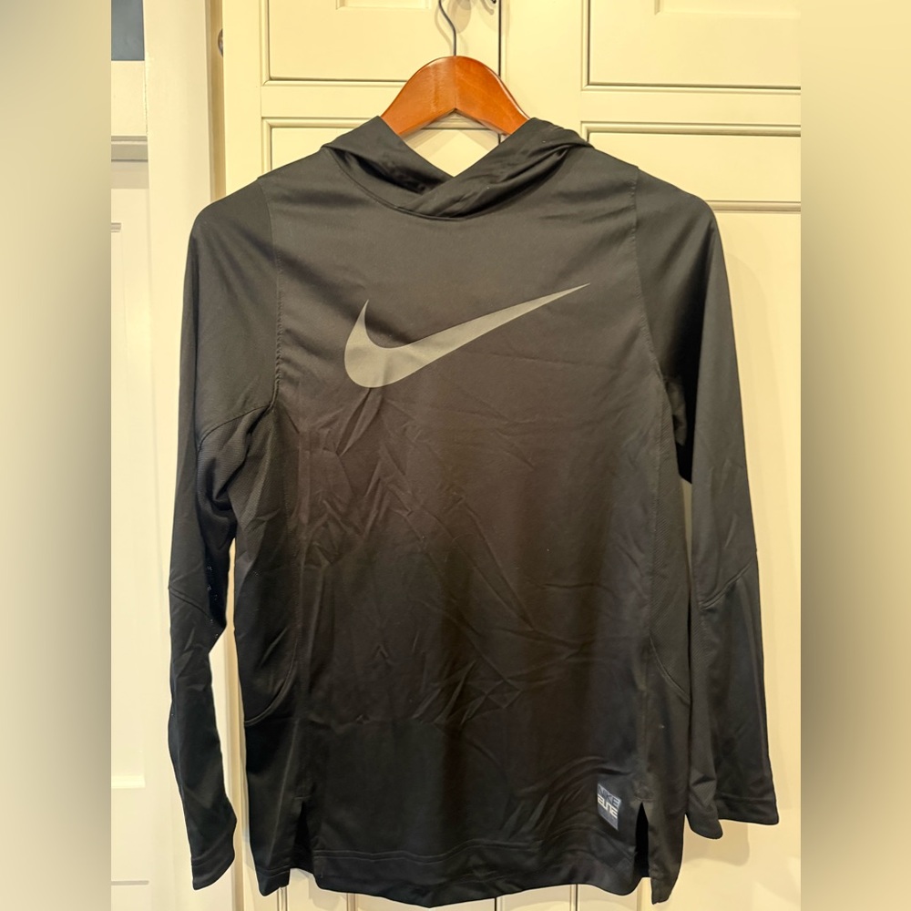 Nike Black Athletic Elite Tee with Reflective Logo